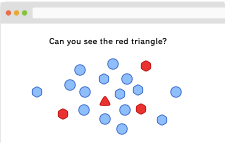 Visual search task